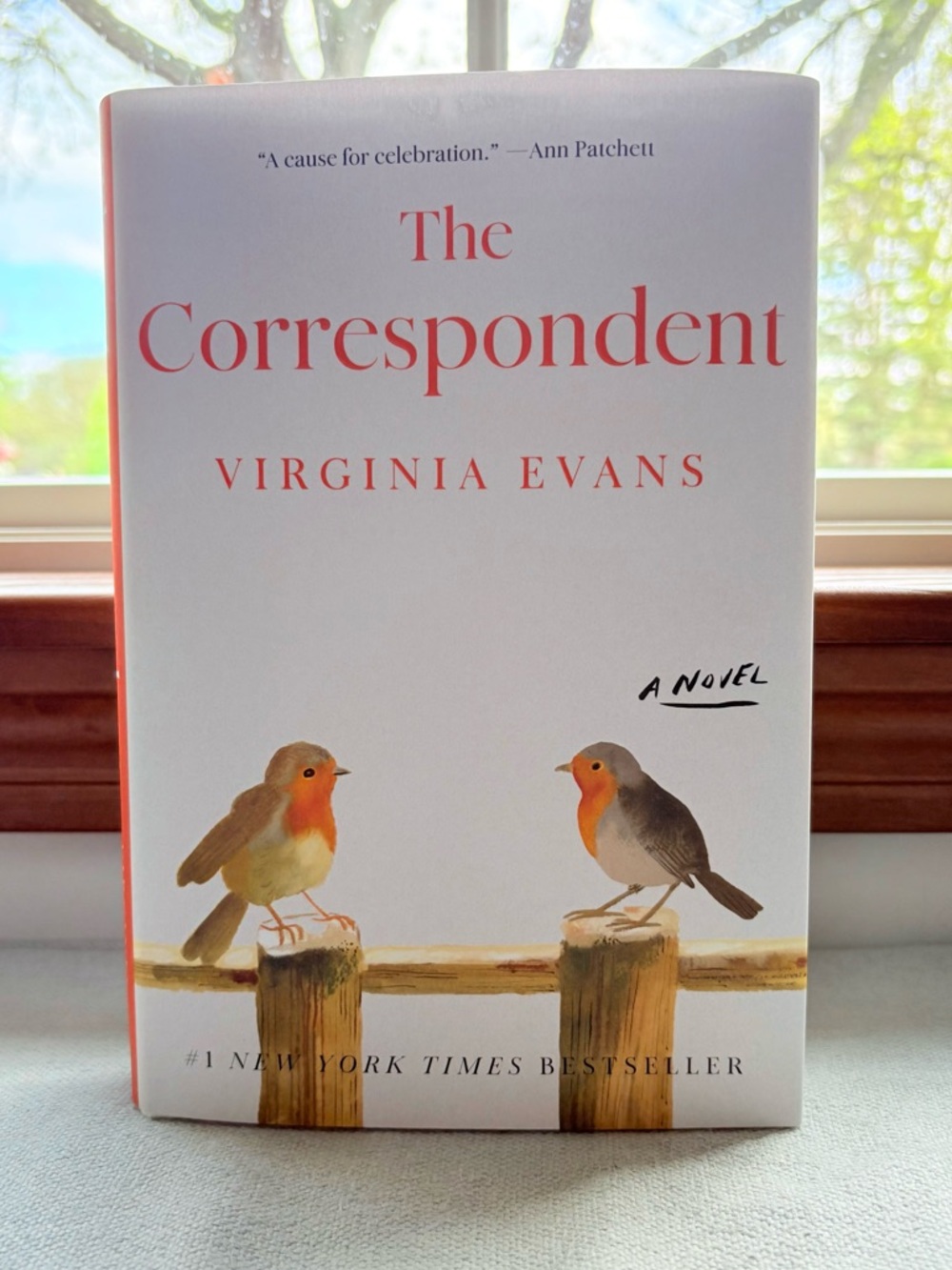 The Correspondent by Virginia Evans — White and Coral Hardcover